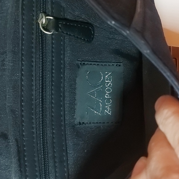 Zac Posen Eartha envelope navy blue shoulder bag/ clutch - Picture 5 of 6